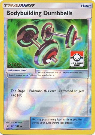 Bodybuilding Dumbbells 113 147 Staff League Cup Promo Pokemon Championship League Organized Play Promos Bodybuilding Dumbbells 113 147 Staff League Cup Promo Pokemon Championship League Organized Play Promos