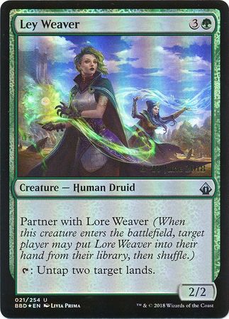 Ley Weaver 021 254 BBD Prerelease Foil Promo Magic The Gathering Promo Cards Ley Weaver 021 254 BBD Prerelease Foil Promo Magic The Gathering Promo Cards