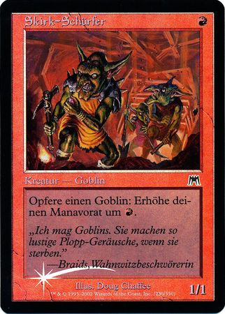 Skirk Schurfer Skirk Prospector German Onslaught Foil Onslaught German Singles Skirk Schurfer Skirk Prospector German Onslaught Foil Onslaught German Singles