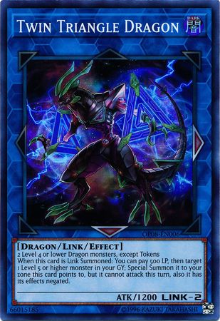 Yugioh Twin Triangle Dragon OP08-EN006 Super Rare 