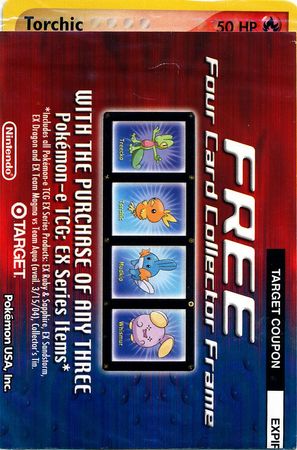 Torchic 017 Sealed Non Holo Target Promo Pokemon Promo Packs Torchic 017 Sealed Non Holo Target Promo Pokemon Promo Packs