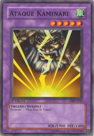 Ataque Kaminari PMT S041 Common 1st Edition Spanish Yugioh Cards Ataque Kaminari PMT S041 Common 1st Edition Spanish Yugioh Cards