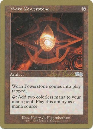Worn Powerstone Tokyo August 1999 Magic The Gathering World Championships 1999 Singles Worn Powerstone Tokyo August 1999 Magic The Gathering World Championships 1999 Singles