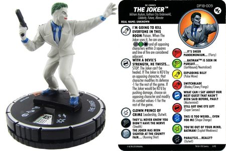 The Joker DP18 009 2018 Convention Exclusive DC Heroclix The Joker DP18 009 2018 Convention Exclusive DC Heroclix