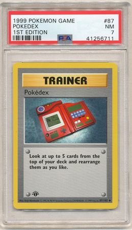 Pokedex for a Graded Pokemon Card