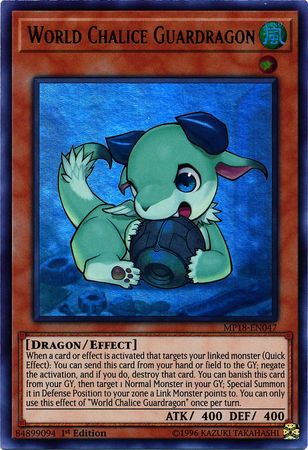 World Chalice Guardragon MP18 EN047 Ultra Rare 1st Edition World Chalice Guardragon MP18 EN047 Ultra Rare 1st Edition