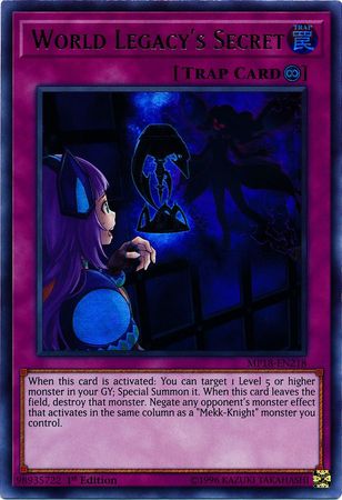 World Legacy s Secret MP18 EN218 Ultra Rare 1st Edition 2018 Mega Tins Singles World Legacy s Secret MP18 EN218 Ultra Rare 1st Edition 2018 Mega Tins Singles