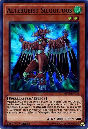 Altergeist Silquitous MP18 EN114 Super Rare 1st Edition Altergeist Silquitous MP18 EN114 Super Rare 1st Edition