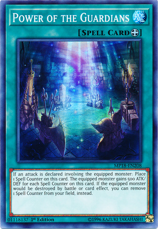Power of the Guardians MP18 EN208 Super Rare 1st Edition Power of the Guardians MP18 EN208 Super Rare 1st Edition