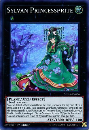 Sylvan Princessprite MP18 EN026 Super Rare 1st Edition Sylvan Princessprite MP18 EN026 Super Rare 1st Edition