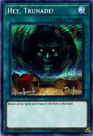 Hey Trunade MP18 EN210 Secret Rare 1st Edition Hey Trunade MP18 EN210 Secret Rare 1st Edition