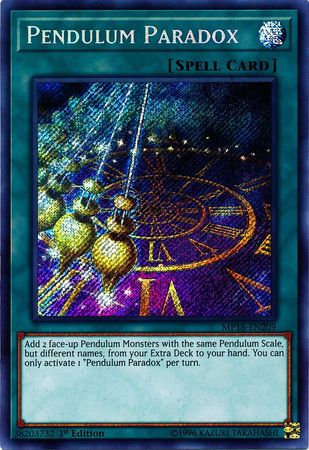 Yugioh Pendulum Paradox EXFO-EN061 secret rare 