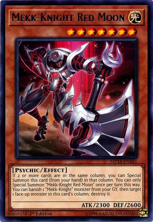 Mekk Knight Red Moon MP18 EN181 Rare 1st Edition Mekk Knight Red Moon MP18 EN181 Rare 1st Edition