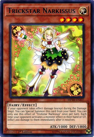 Trickstar Narkissus MP18 EN107 Rare 1st Edition Trickstar Narkissus MP18 EN107 Rare 1st Edition