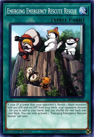 Emerging Emergency Rescute Rescue MP18 EN075 Common 1st Edition 2018 Mega Tins Singles Emerging Emergency Rescute Rescue MP18 EN075 Common 1st Edition 2018 Mega Tins Singles