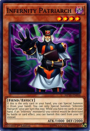 Infernity Patriarch MP18 EN096 Common 1st Edition 2018 Mega Tins Singles Infernity Patriarch MP18 EN096 Common 1st Edition 2018 Mega Tins Singles