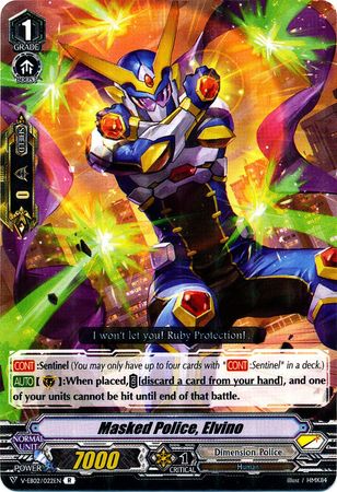 Masked Police Elbino V EB02 022 Rare R Masked Police Elbino V EB02 022 Rare R