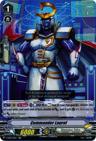 Commander Laurel V EB02 011 Double Rare RR Commander Laurel V EB02 011 Double Rare RR