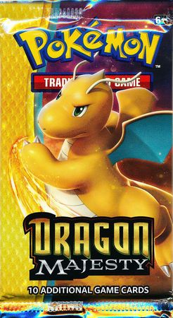 IT RARE OUT OF PRINT Genuine Sealed Pokemon - Dragon Majesty Booster Pack 
