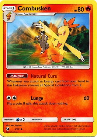 Combusken 5 70 Uncommon Sun Moon Dragon Majesty Singles Combusken 5 70 Uncommon Sun Moon Dragon Majesty Singles