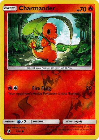 Charmander 1 70 Common Reverse Holo Charmander 1 70 Common Reverse Holo