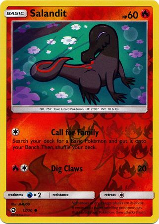 Salandit 13 70 Common Reverse Holo Salandit 13 70 Common Reverse Holo