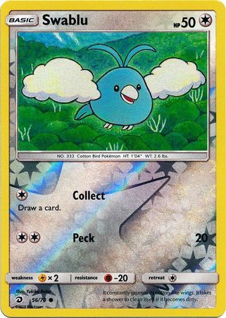 Swablu 56 70 Common Reverse Holo Sun Moon Dragon Majesty Reverse Holo Singles Swablu 56 70 Common Reverse Holo Sun Moon Dragon Majesty Reverse Holo Singles
