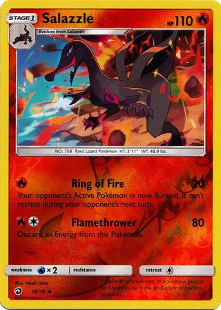Salazzle 14 70 Uncommon Reverse Holo Salazzle 14 70 Uncommon Reverse Holo