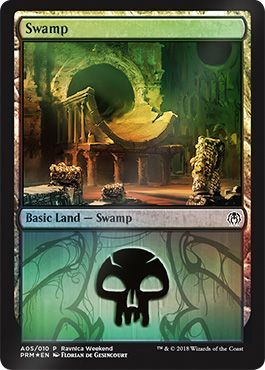 Swamp A05 010 Golgari Foil Ravnica Weekend Magic The Gathering Promo Cards Swamp A05 010 Golgari Foil Ravnica Weekend Magic The Gathering Promo Cards