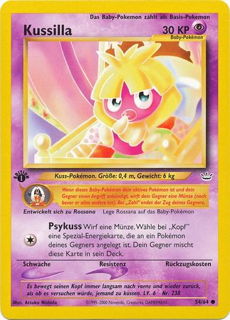 Kussilla Smoochum 54 64 Common 1st Edition German Other Non English Pokemon Singles Kussilla Smoochum 54 64 Common 1st Edition German Other Non English Pokemon Singles