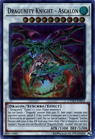 Dragunity Knight Ascalon CYHO EN033 Ultra Rare Unlimited Dragunity Knight Ascalon CYHO EN033 Ultra Rare Unlimited