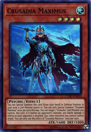 Crusadia Maximus CYHO EN010 Super Rare Unlimited Crusadia Maximus CYHO EN010 Super Rare Unlimited