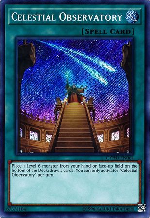 Celestial Observatory CYHO EN064 Secret Rare Unlimited Cybernetic Horizon Unlimited Singles Celestial Observatory CYHO EN064 Secret Rare Unlimited Cybernetic Horizon Unlimited Singles