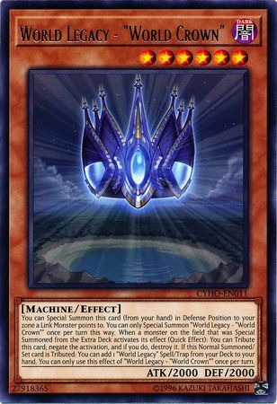 World Legacy World Crown CYHO EN011 Rare Unlimited World Legacy World Crown CYHO EN011 Rare Unlimited