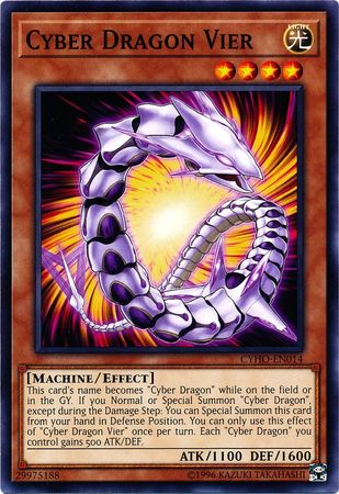 Cyber Dragon Vier CYHO EN014 Common Unlimited Cyber Dragon Vier CYHO EN014 Common Unlimited