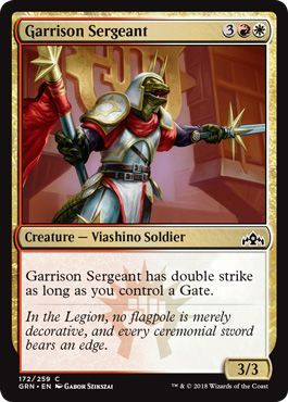 Garrison Sergeant 172 259 Guilds of Ravnica Singles Garrison Sergeant 172 259 Guilds of Ravnica Singles