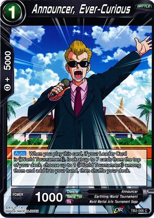 Announcer Ever Curious TB2 066 Common Announcer Ever Curious TB2 066 Common