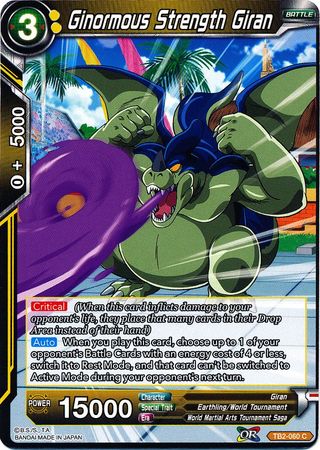 Ginormous Strength Giran TB2 060 Common Ginormous Strength Giran TB2 060 Common