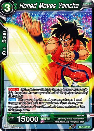 Honed Moves Yamcha TB2 042 Uncommon World Martial Arts Tournament Non Foil Singles Honed Moves Yamcha TB2 042 Uncommon World Martial Arts Tournament Non Foil Singles