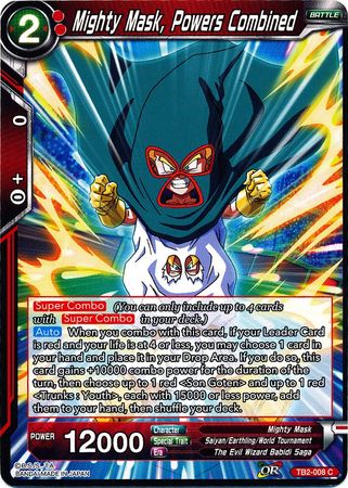 Mighty Mask Powers Combined TB2 008 Common World Martial Arts Tournament Non Foil Singles Mighty Mask Powers Combined TB2 008 Common World Martial Arts Tournament Non Foil Singles