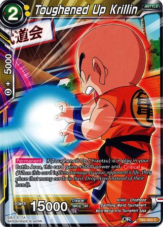 Toughened Up Krillin TB2 053 Common World Martial Arts Tournament Non Foil Singles Toughened Up Krillin TB2 053 Common World Martial Arts Tournament Non Foil Singles