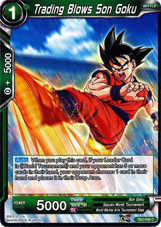Trading Blows Son Goku TB2 036 Common World Martial Arts Tournament Non Foil Singles Trading Blows Son Goku TB2 036 Common World Martial Arts Tournament Non Foil Singles