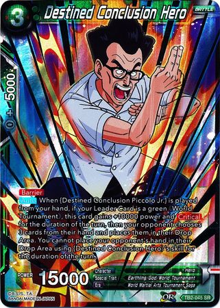 Destined Conclusion Hero TB2 045 Super Rare World Martial Arts Tournament Foil Singles Destined Conclusion Hero TB2 045 Super Rare World Martial Arts Tournament Foil Singles