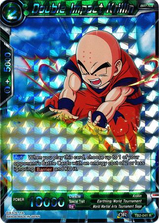Double Impact Krillin TB2 041 Rare World Martial Arts Tournament Foil Singles Double Impact Krillin TB2 041 Rare World Martial Arts Tournament Foil Singles