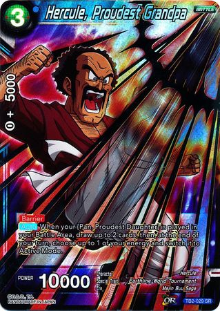 Hercule Proudest Grandpa TB2 029 Super Rare World Martial Arts Tournament Foil Singles Hercule Proudest Grandpa TB2 029 Super Rare World Martial Arts Tournament Foil Singles