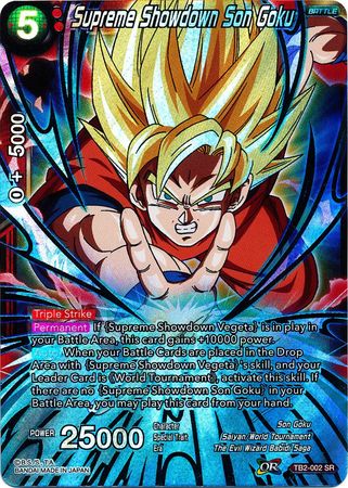 TB2-002 Supreme Showdown Son Goku WMAT SR 
