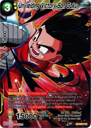 Unyielding Victory Son Goku TB2 051 Special Rare SPR Unyielding Victory Son Goku TB2 051 Special Rare SPR