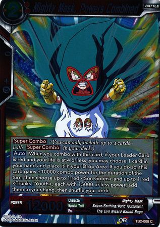 Mighty Mask Powers Combined TB2 008 Foil Common World Martial Arts Tournament Foil Singles Mighty Mask Powers Combined TB2 008 Foil Common World Martial Arts Tournament Foil Singles