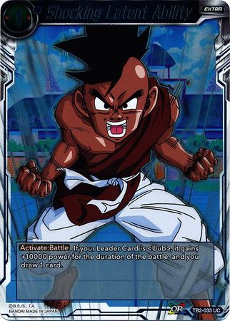 Shocking Latent Ability TB2 033 Foil Uncommon World Martial Arts Tournament Foil Singles Shocking Latent Ability TB2 033 Foil Uncommon World Martial Arts Tournament Foil Singles