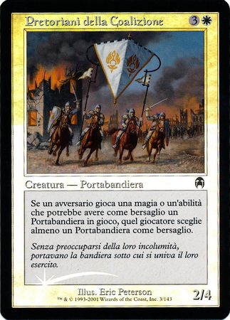 Pretoriani della Coalizione Coalition Honor Guard 003 143 Italian Foil Apocalypse Italian Singles Pretoriani della Coalizione Coalition Honor Guard 003 143 Italian Foil Apocalypse Italian Singles